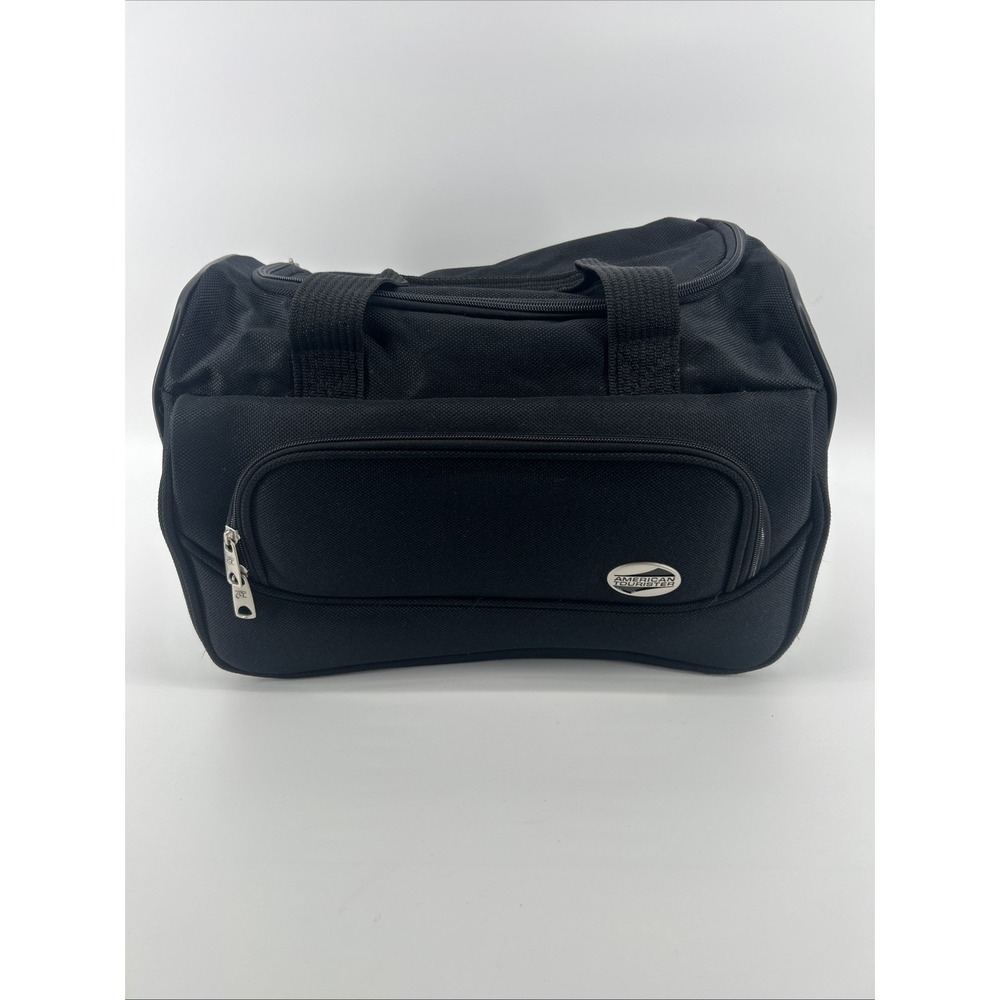 NWOT American Tourister Shoulder Carry On Duffle Overnight Bag Black Adjustable